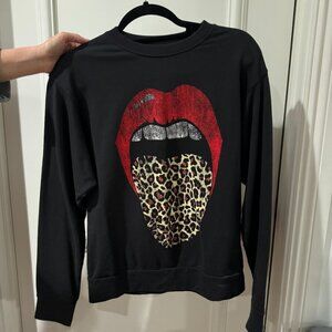 Nordstrom Rolling Stones Leopard Crewneck
